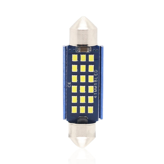 2pcs 41mm DC12-24V / 1W / 6000K / 60LM 18LEDs SMD Car Reading Lamp Dome Light, 41mm