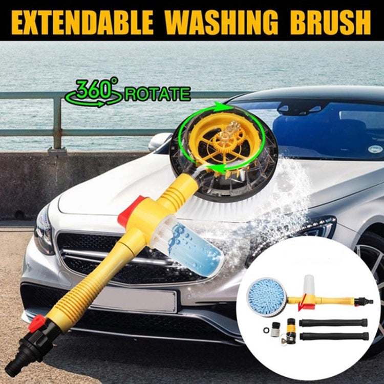 Car Cleaning Tools Chenille Automatic Rotating Car Wash Brush, Style: Water Brush + 5m Water Pipe, Style: Water Brush + 5m Water Pipe