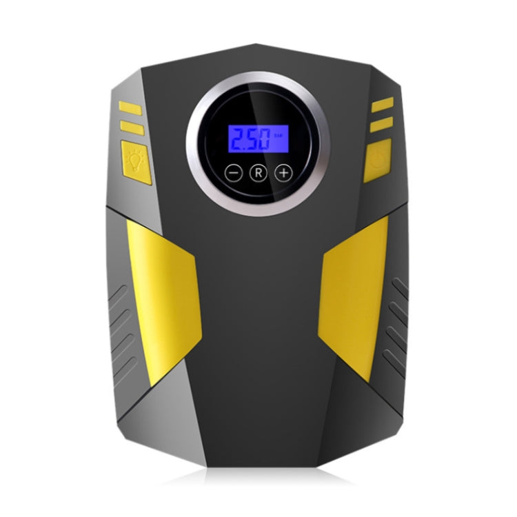 Car 12V Portable Inflatable Cylinder Pedal Digital Display Air Pump with Light, Digital Display