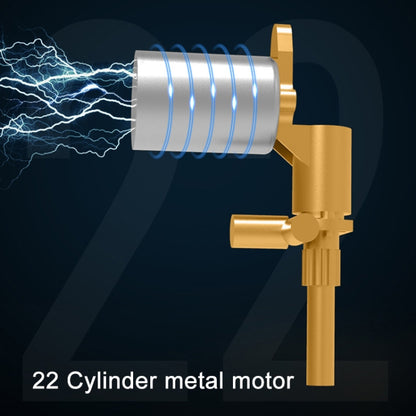 Car 12V Portable Inflatable Cylinder Pedal Pointer Air Pump with Light & Tool Box, Pointer with Tool Box