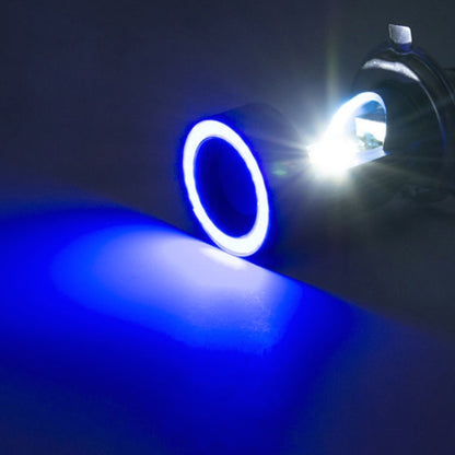 BA20D DC12-80V / 20W / 6000K / 2000LM Motorcycle Headlight with Angel Eyes, BA20D (Red), BA20D (Blue)