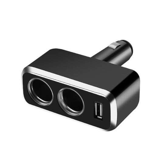 SHUNWEI SD-1909 Chargeur USB 2-en-1 de voiture 80W 0.8A Allume-cigare à rotation libre à 90 degrés, SD-1909 (Noir), SD-1909