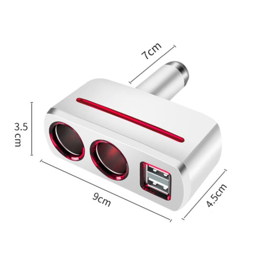 SHUNWEI SD-1918 Chargeur de voiture double USB 2 en 1 80W 3.1A, SD-1918