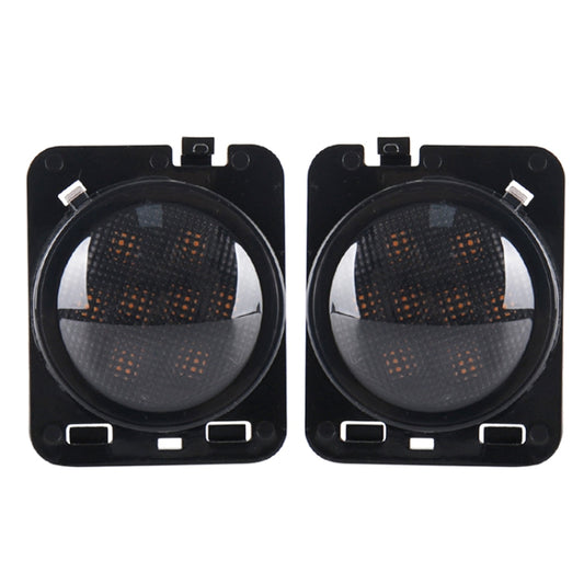2 PCS 8W DC 12V Car SUV Refit LEDWheel Eyebrow Turn Signal for Jeep Wrangler JK 07-17, Specification: Butt Assembly Without Aperture, Specification: Butt Assembly Without Aperture