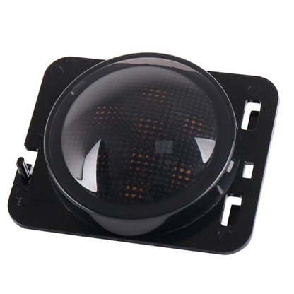 2 PCS 8W DC 12V Car SUV Refit LED Wheel Eyebrow Turn Signal for Jeep Wrangler JK 07-17, Specification: Butt Assembly with Aperture