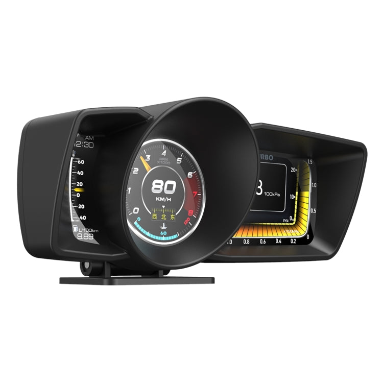 Afficheur Tête Haute HUD OBD2 + GPS A600 avec Fonction d'Effacement des Codes d'Erreur, A600