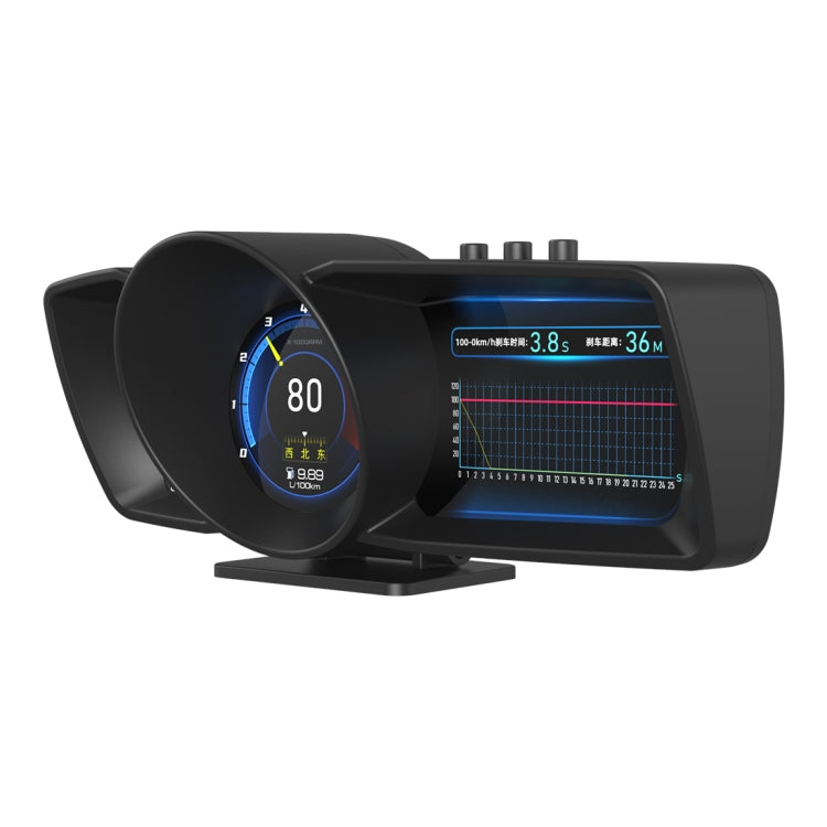 Afficheur Tête Haute HUD OBD2 + GPS A600 avec Fonction d'Effacement des Codes d'Erreur, A600