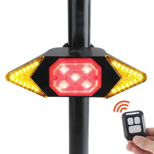 Phare de vélo rechargeable par USB avec télécommande sans fil, feu arrière de vélo avec télécommande sans fil