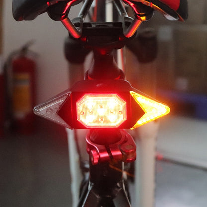 USB Rechargeable Bicycle Turn Light Wireless Remote Control Bike Tail Light, Wireless RC Bike Tail Light