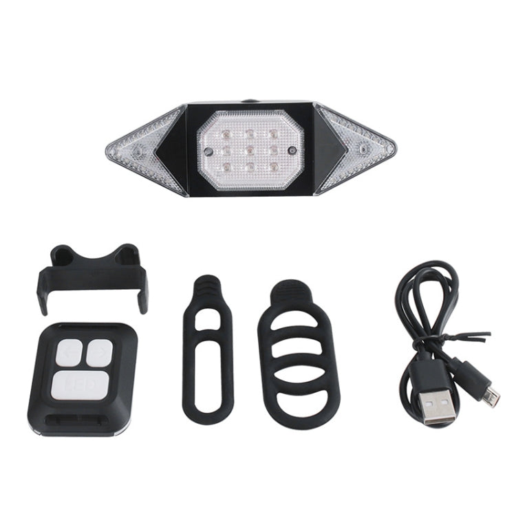 USB Rechargeable Bicycle Turn Light Wireless Remote Control Bike Tail Light, Wireless RC Bike Tail Light