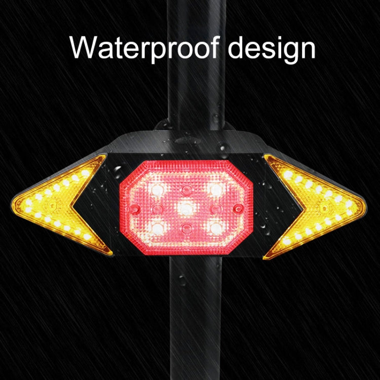 USB Rechargeable Bicycle Turn Light Wireless Remote Control Bike Tail Light, Wireless RC Bike Tail Light