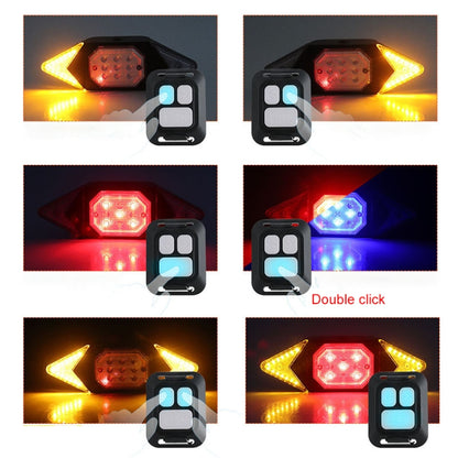 USB Rechargeable Bicycle Turn Light Wireless Remote Control Bike Tail Light, Wireless RC Bike Tail Light