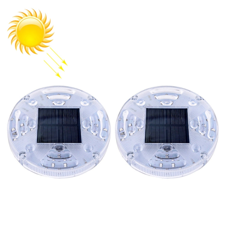 2 PCS Solar LED Flashing Light Car Rear-end Collision Warning Lights, Strong Magnetic Constantly Bright Version, 2 PCS Constantly Bright Version