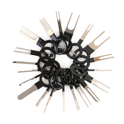 59 in 1 Car Plug Circuit Board Wire Harness Terminal Extraction Pick Connector Crimp Pin Back Needle Remove Tool, 59 in 1