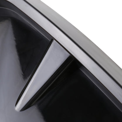 2 PCS Car Soft Silicone Decorative Sticker Outside Sticker, Bright Black, Bright Black