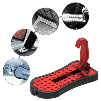 Multi-functional Car Door Sill Step Pedals Pads with Safety Hammer, Pedals Pads with Safety Hammer (Black), Pedals Pads with Safety Hammer (Green), Pedals Pads with Safety Hammer (Red), Pedals Pads with Safety Hammer (Silver)