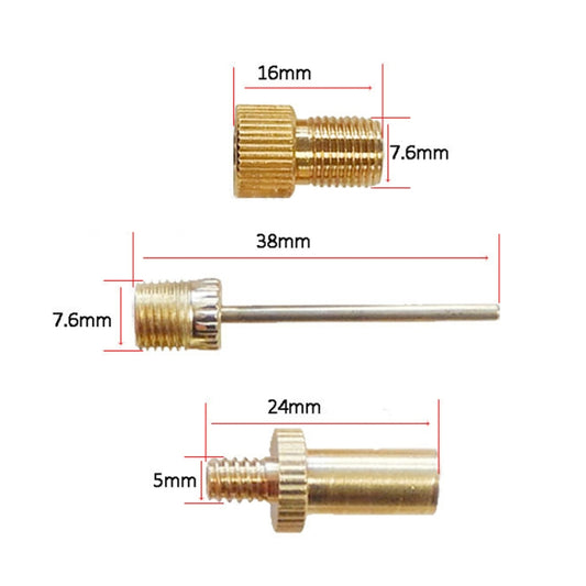 Adaptateur de gonflage 4 en 1 A, valve française / valve américaine / valve anglaise, adaptateur d'aiguille de gonflage, 4 en 1 A