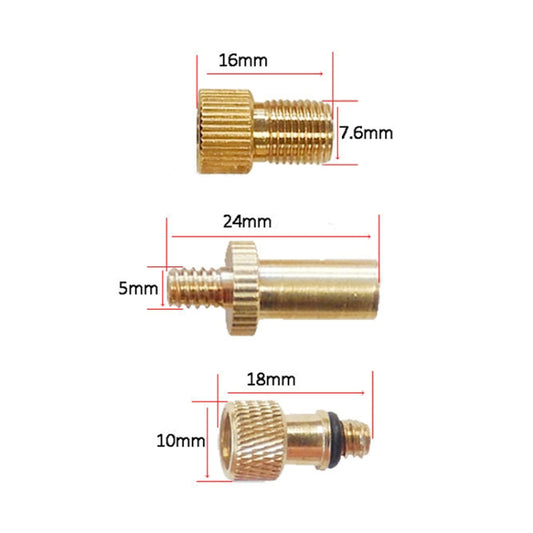 Adaptateur de gonflage 4 en 1 C Valve française / Valve américaine / Valve britannique Aiguille de gonflage, 4 en 1 C