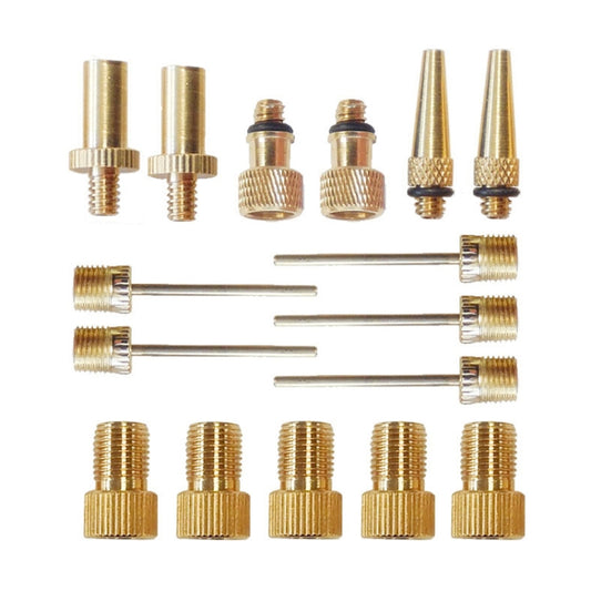 Adaptateur de gonflage 16 en 1 B pour valve française / valve américaine / valve anglaise, adaptateur d'aiguille de gonflage 16 en 1 B