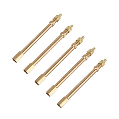 5 PCS Car Tires Valve Inflatable Extension Tube, Length: 100mm, 100mm, Pure Copper