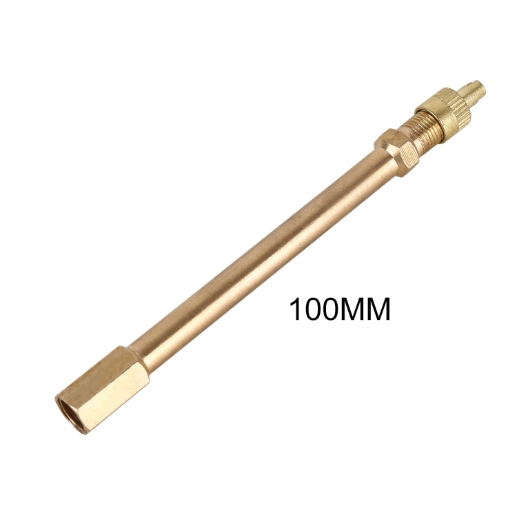 5 PCS Car Tires Valve Inflatable Extension Tube, Length: 100mm, 100mm, Pure Copper