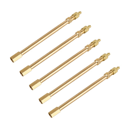 5 PCS Car Tires Valve Inflatable Extension Tube, Length: 120mm, 120mm, Pure Copper