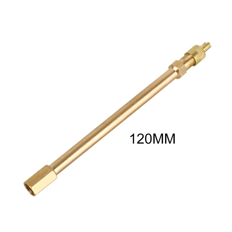 5 PCS Car Tires Valve Inflatable Extension Tube, Length: 120mm, 120mm, Pure Copper