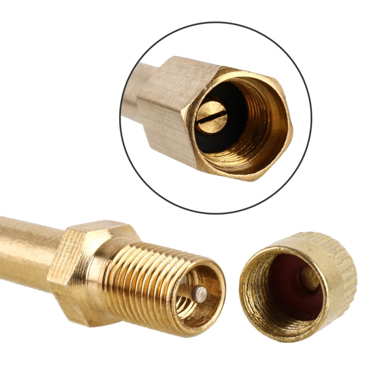 5 PCS Car Tires Valve Inflatable Extension Tube, Length: 150mm, 150mm, Pure Copper