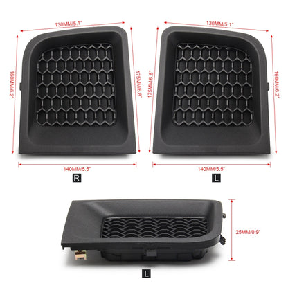 2 PCS Car Left + Right Front Bumper Lower Grille Bezel Cover for Jeep Renegade, Left + Right