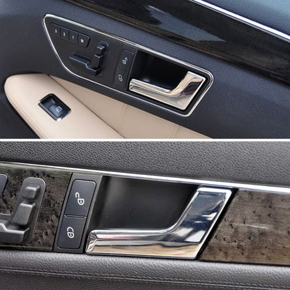 Car Right Side Electroplating Bright Inner Door Handle for Mercedes-Benz C Class W204, Left and Right Drive Universal, Right Side Bright