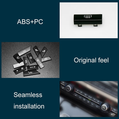 Car Air Conditioner Panel Switch Button 11-button 61319313923 for BMW  F10 / F07 / F02, 11-button