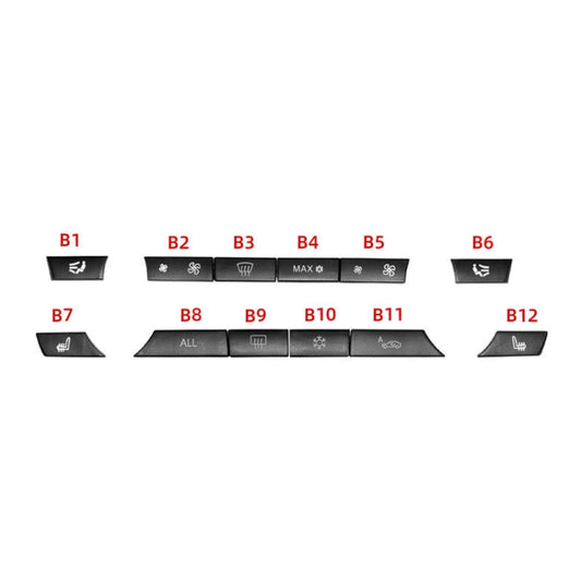 Car Air Conditioner Panel Switch Button 12-button 61319313923 for BMW  F10 / F07 / F02, 12-button