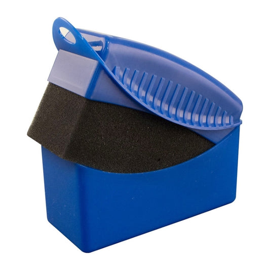FJYS-01 Brosse éponge à cirer et huiler les pneus de voiture avec couvercle, taille : 12x5,5x7cm, couleur aléatoire, avec couvercle