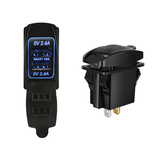 Chargeur de téléphone portable double face pour voiture 4,8 A, 4,8 A