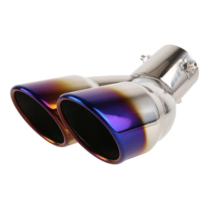 Universal Car Styling Stainless Steel Elbow Exhaust Tail Muffler Tip Pipe, Inside Diameter: 6cm, Elbow Inside Diameter: 6cm (Grey), Elbow Inside Diameter: 6cm (Blue), Elbow Inside Diameter: 6cm (Silver)
