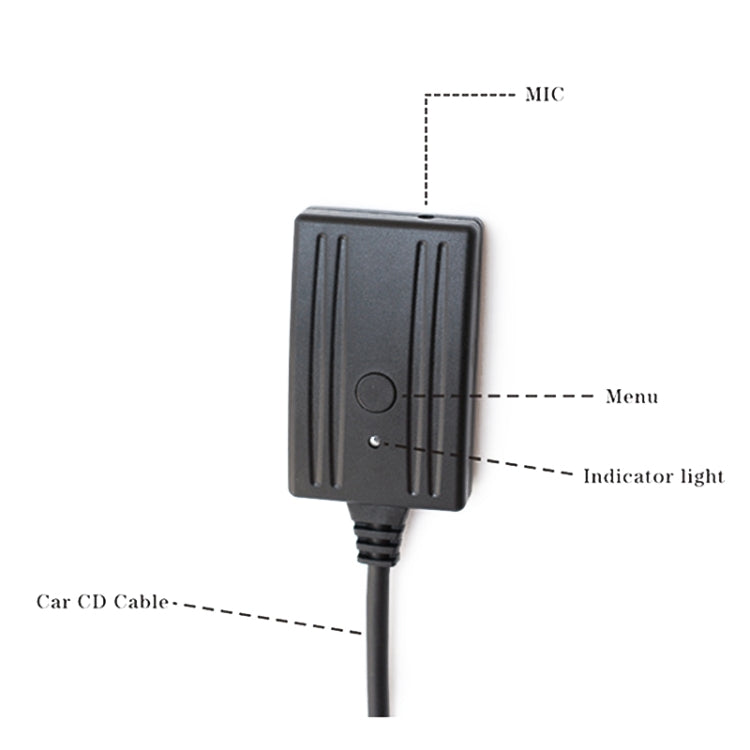 Car RD45 / RD43 Bluetooth Wireless MIC Audio Adapter Cable for Citroen C2/C5 / Peugeot 307 408 508, For Citroen C2/C5 / Peugeot 307 408 508