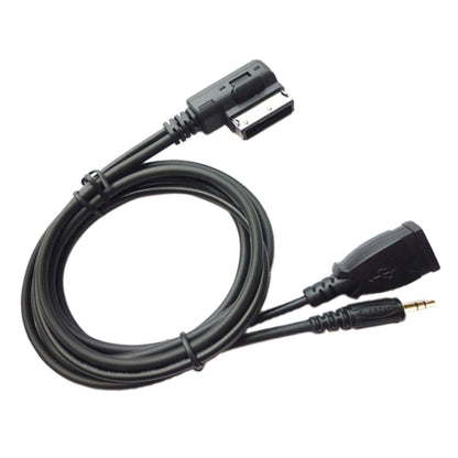 Car AMI AUX Audio Cable AUX + USB Charging + Mobile Music for Mercedes-Benz, For Mercedes-Benz (USB)