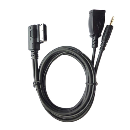Car AMI AUX Audio Cable AUX + USB Charging + Mobile Music for Mercedes-Benz, For Mercedes-Benz (USB)