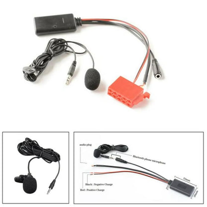Car AUX Bluetooth Audio Cable Wiring Harness + MIC for Mercedes-Benz Special by abaecker BE2210/BE1650, For Mercedes-Benz Special by abaecker BE2210/BE1650