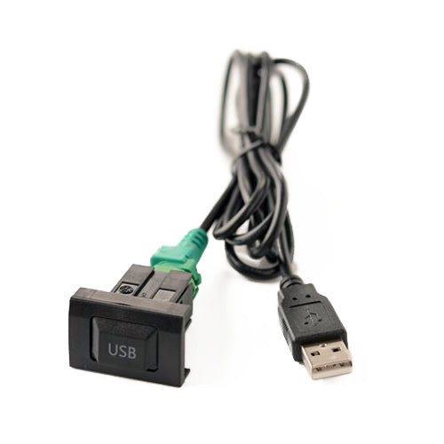 Car Center Console CD Reserved Position Modified 3.3 x 2.3cm USB Interface Conversion Cable  for Volkswagen / Audi / Skoda, Cable Length: 1m, 3.3 x 2.3cm, USB Cable Length: 1m