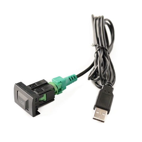Car Center Console CD Reserved Position Modified 3.3 x 2.3cm USB Interface Conversion Cable  for Volkswagen / Audi / Skoda, Cable Length: 1m, 3.3 x 2.3cm, USB Cable Length: 1m