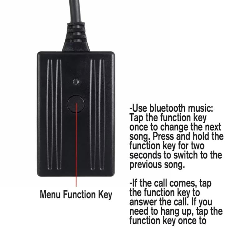 Car Bluetooth Music AUX Audio Cable + MIC for Audi / Volkswagen, For Audi / Volkswagen(MIC)