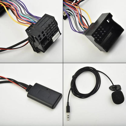 Car AUX Bluetooth Audio Cable + MIC for BMW E60, For BMW E60(MIC)