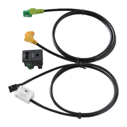 Car AUX USB Switch Holder + Cable Wiring Harness for Volkswagen Magotan / Touran / Polo / Touran RCD510/310+/300+, For Volkswagen Magotan