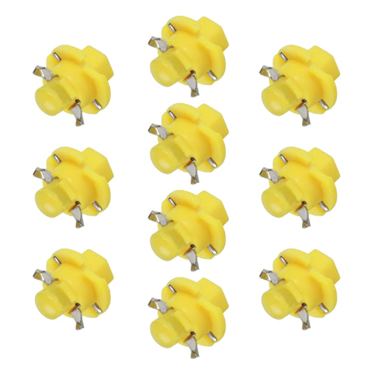 10 PCS B8.4 0.2W DC12V Wedge Instrument Panel COB LED Light Dashboard Gauge Cluster Indicator Lamp Bulb, B8.4 (Yellow Light), B8.4 (Pink Light), B8.4 (Green Light), B8.4 (Red Light), B8.4 (White Light)