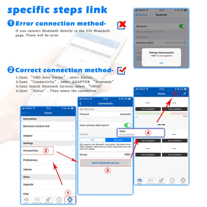 Mini Bluetooth 4.0 ELM327 OBD Car Fault Diagnostic Scanner, Bluetooth 4.0