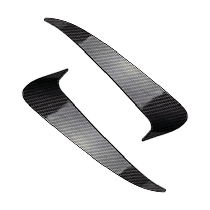 Car Rear Bumper Air Outlet Wind Knife Blade Decoration Sticker Strip for Mercedes-Benz C Class W205, Rear Wind Knife For Mercedes-Benz C Class(Black), Rear Wind Knife For Mercedes-Benz C Class(Carbon Fiber Black)