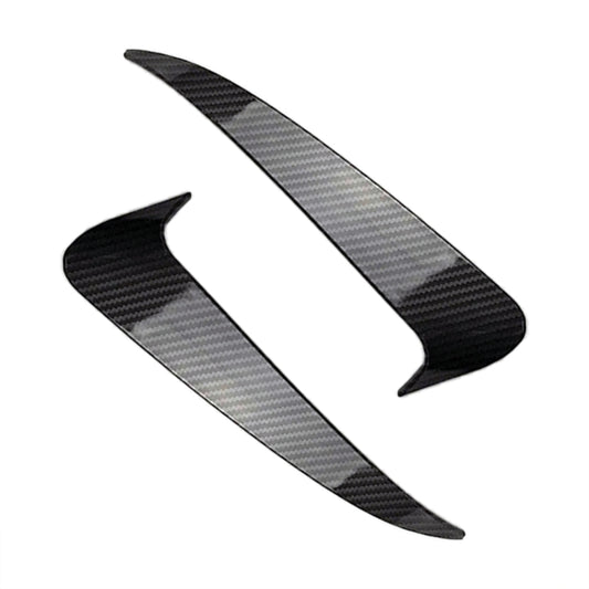 Car Rear Bumper Air Outlet Wind Knife Blade Decoration Sticker Strip for Mercedes-Benz C Class W205, Rear Wind Knife For Mercedes-Benz C Class(Carbon Fiber Black), Rear Wind Knife For Mercedes-Benz C Class(Black)