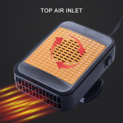 Chauffage de voiture creux 12V Dégivreur et Désembueur multifonctionnel pour pare-brise avant, 12V (Orange), 24V (Rouge)