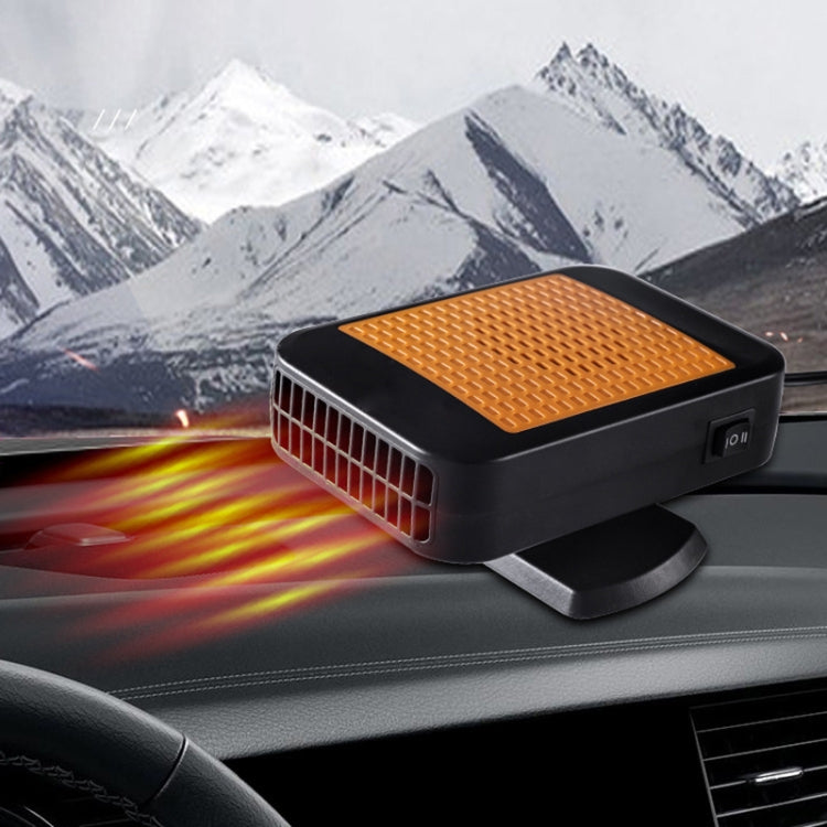 Chauffage de voiture creux 12V Dégivreur et Désembueur multifonctionnel pour pare-brise avant, 12V (Orange), 24V (Rouge)